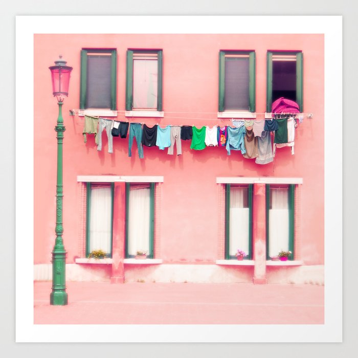 Laundry Venice Italy Travel Photography Art Print