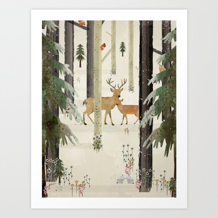 nature's way the deer Kunstdrucke nature's way the deer Kunstdrucke