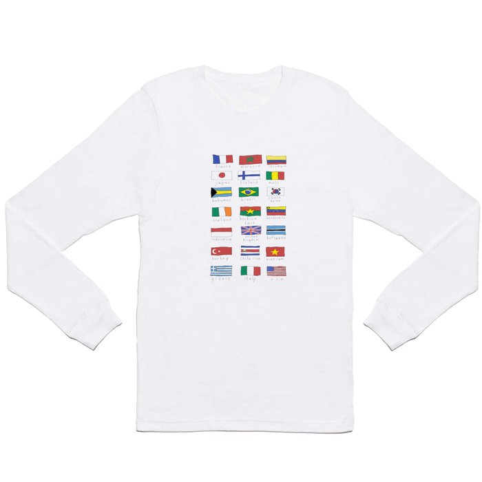 World traveler flags Long Sleeve T Shirt