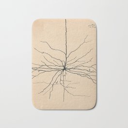Santiago Ramon y Cajal Pyramida Neuron Drawing 1904 Bath Mat | Drawing, Science, Neuron, Brain, Neurology 