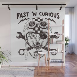 Fast 'n Curious Racing Fox Wall Mural