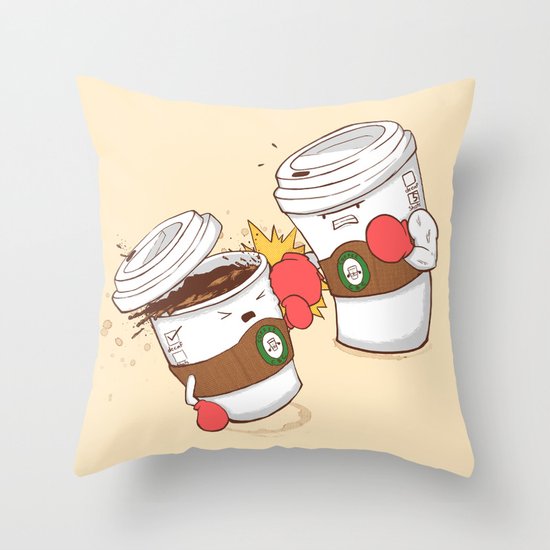 Strong Coffee Throw Pillow