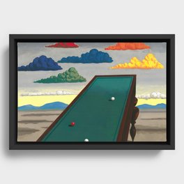 man ray la fortune retouched with artificial intelligence 8-k Framed Canvas