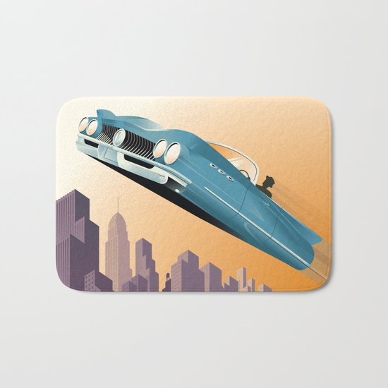 Dude, Where's My Flying Car? Bath Mat