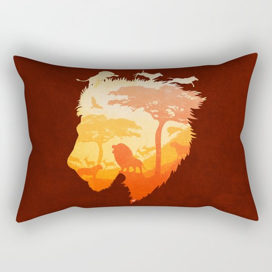 The Soul of a Lion Rectangular Pillow