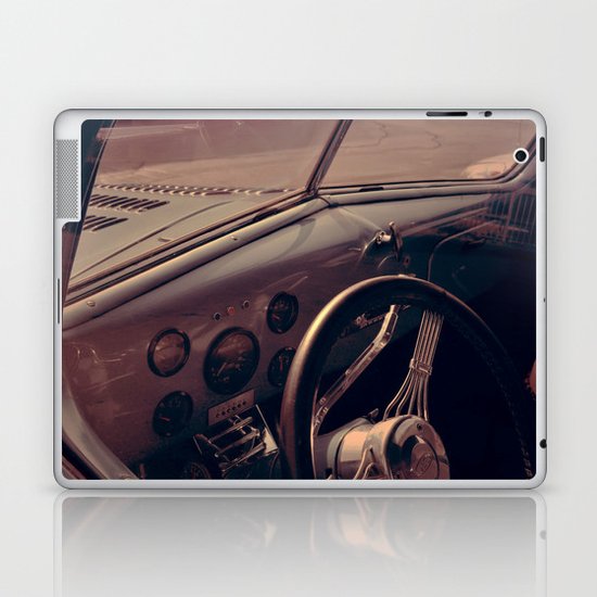 Vintage Blue Car Laptop & iPad Skin