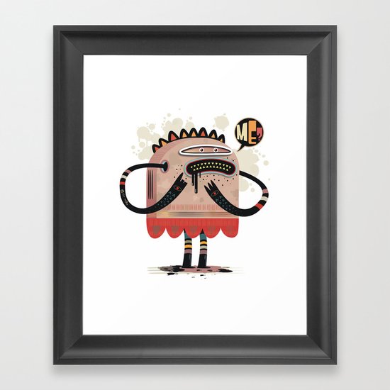 Me? Framed Art Print