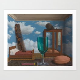 Rene Magritte Personal Values Art Print