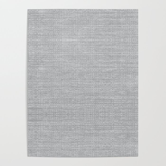 Gray Heritage Hand Woven Cloth Poster