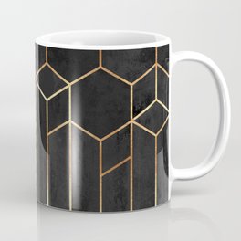 Black Hexagons Mug