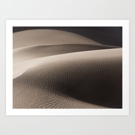 Minimalistic landscape | sand dune in desert | shadow nature Art Print