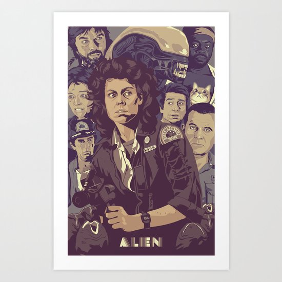 ALIEN v1 Art Print