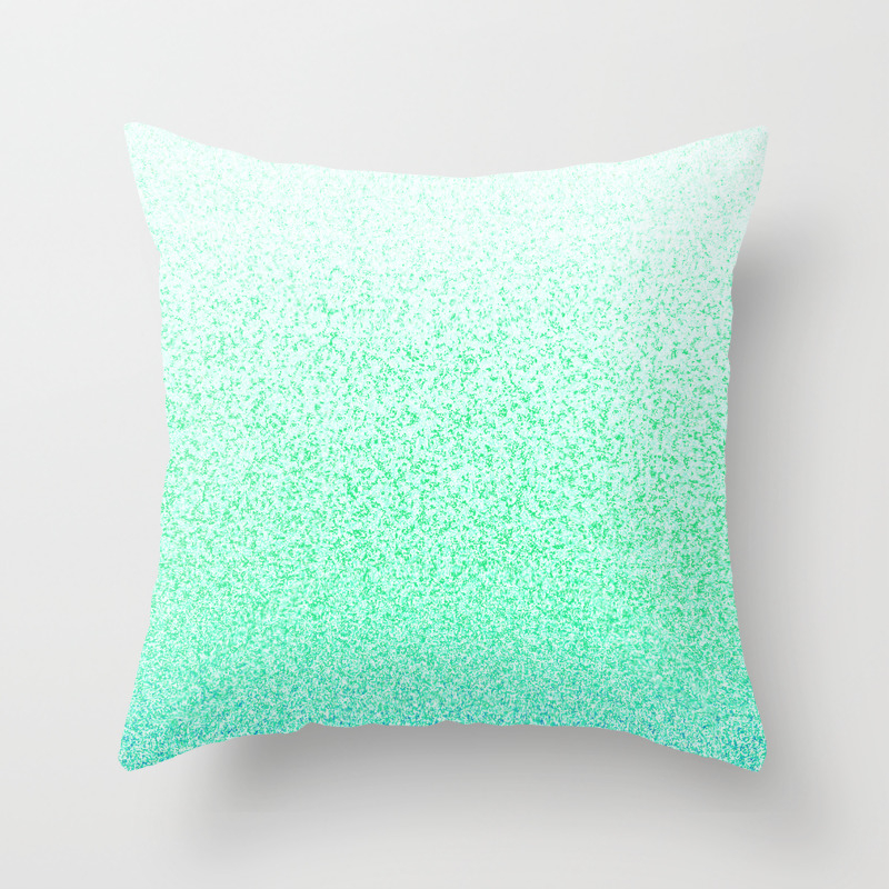 mint throw pillow