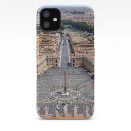 Saint Peter's Square in Vatican and aerial view of Rome iPhone Case | Saint, Photo, Vatican, Panoramic, Aerial, City, Sky, Italy, Summer, Roma 