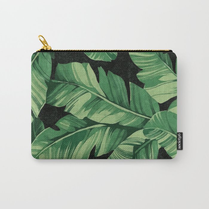 Tropical banana leaves II Carry-All Pouch