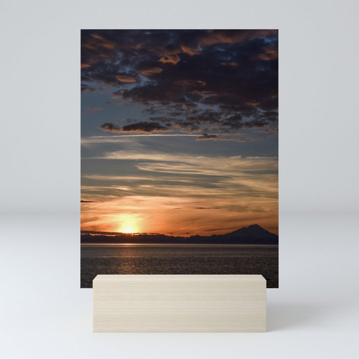 Sunset Anchor Point Mini Art Print