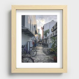 Duxton Back Alley Recessed Framed Print