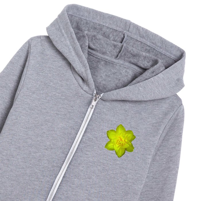 Yellow Daffodil Kids Zip Hoodie