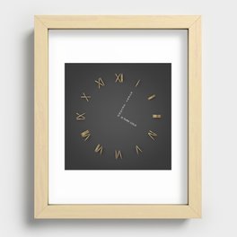 Time is Gold Recessed Framed Print
