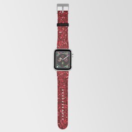 Red Sprinkled Glossy Modern Collection Apple Watch Band