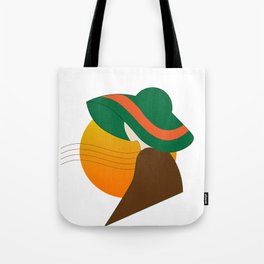 Lady Sunset Tote Bag
