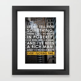 Wolf Of Wall Street Framed Art Prints For Any Decor Style Society6