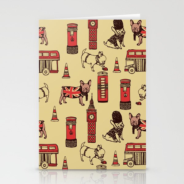 London Frenchies Stationery Cards