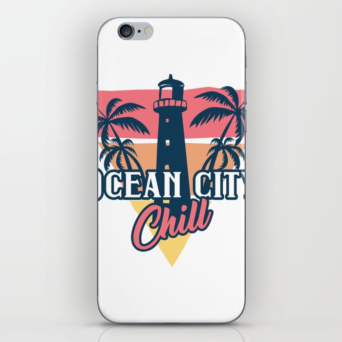 Ocean city chill iPhone Skin