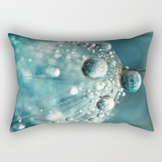 Midnight Blue Dandy rain Rectangular Pillow