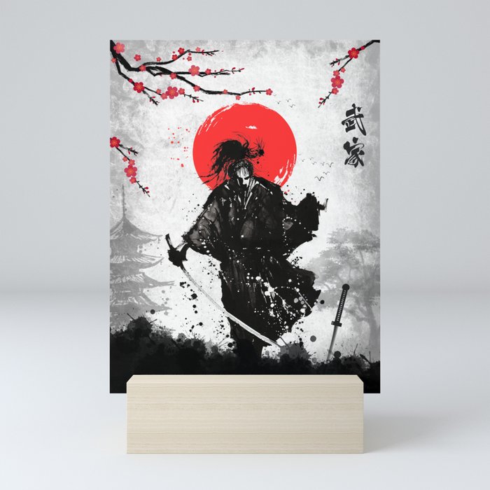 Samurai sword Mini Art Print