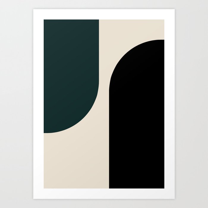 Modern Minimal Arch Abstract LXXXIV Art Print