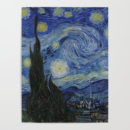 The Starry Night by Vincent van Gogh Poster