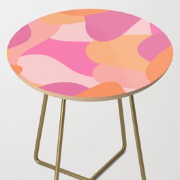 Abstract Spring Warmth - orange pink peach soft  Side Table