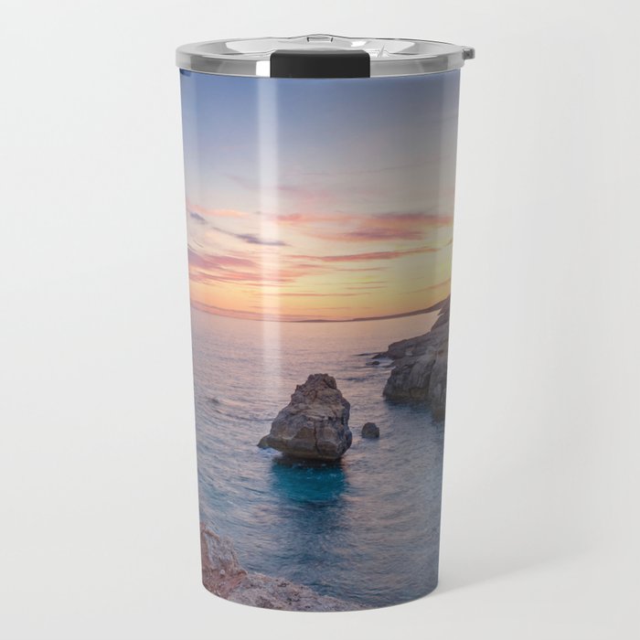 Spain Photography - Sunset Over Atalis Beach Travel Mug