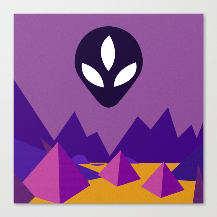 Desert Alien Canvas Print