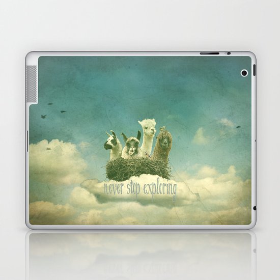 Never Stop Exploring Laptop & iPad Skin