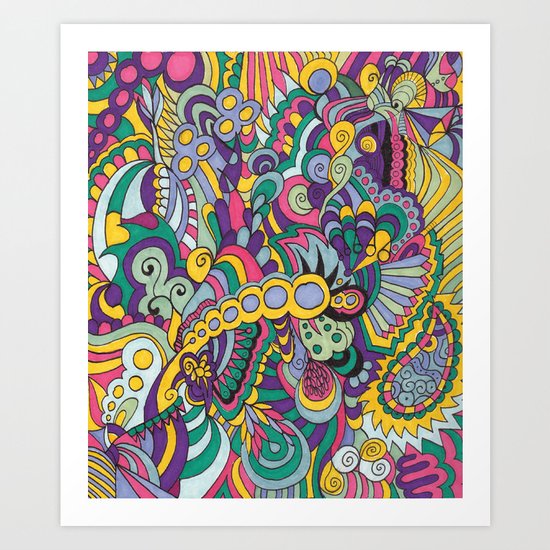 Laissez les bons temps rouler Art Print