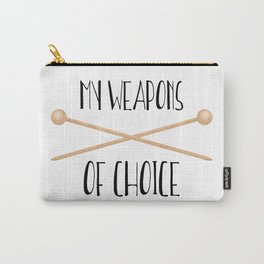 My Weapons Of Choice  |  Knitting Needles Carry-All Pouch