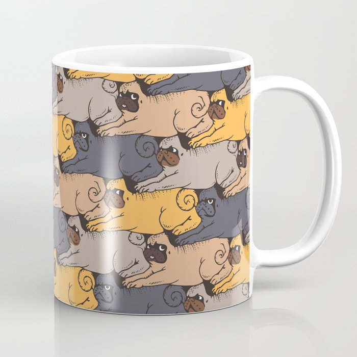 Pugs Tessellations Coffee Mug