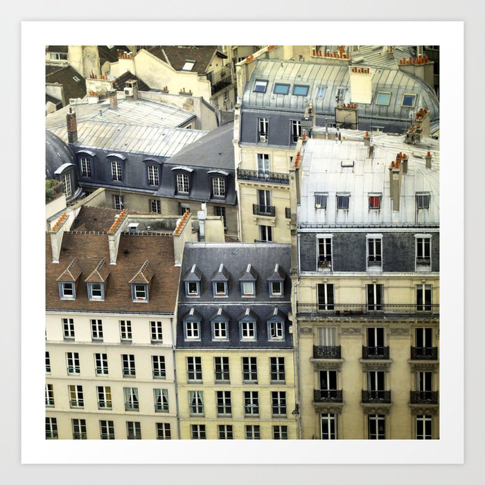 Paris Rooftop #2 Art Print