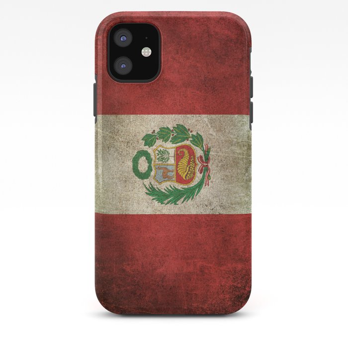 Old And Worn Distressed Vintage Flag Of Peru Iphone Case By Jeffbartels Society6