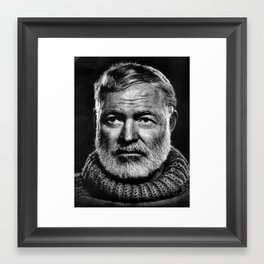 Earnest Ernest Hemingway Framed Art Print