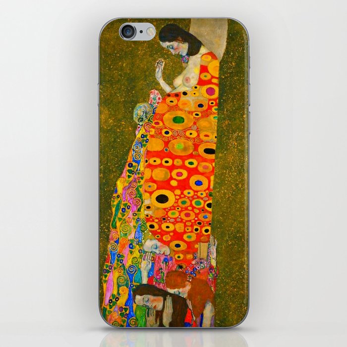 Gustav Klimt Hope, II,pregnant woman iPhone Skin