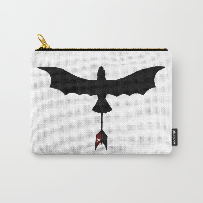Black Toothless Carry-All Pouch