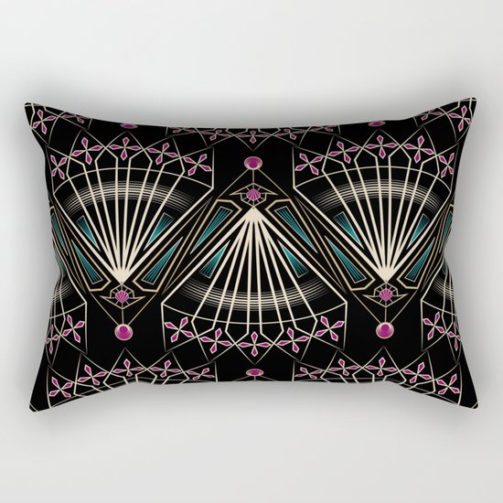 Art Deco . "Venice ". Rectangular Pillow