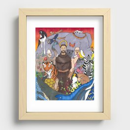 St. Francis Recessed Framed Print