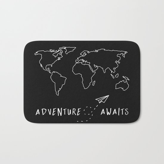 Adventure Map Bath Mat
