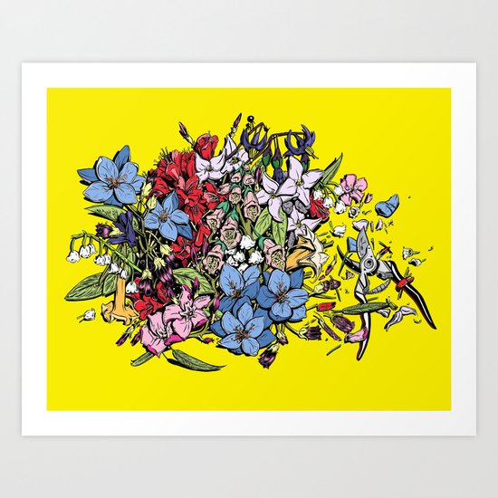 Flowers in Color Art Print
