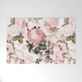 Vintage & Shabby Chic - Sepia Pink Roses  Welcome Mat