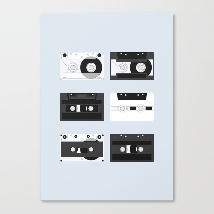 Cassette Pattern #4 Canvas Print